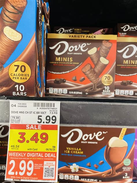 Mars and Dove Ice Cream Bars as low as $2.99! - Kroger Krazy