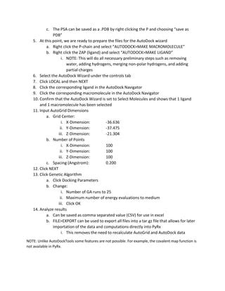 PyRx Tutorial 的图像结果