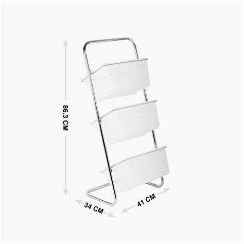 Buy Tranzit Stainless Steel 3-Tier Kitchen Trolley from Home Centre at ...