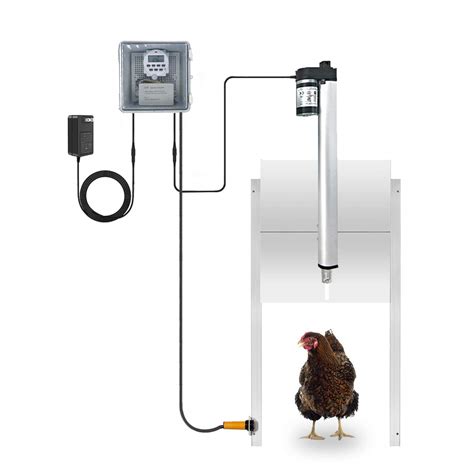 Buy JVR Automatic Chicken Door Coop Opener Kit with Safety Mechanism ...