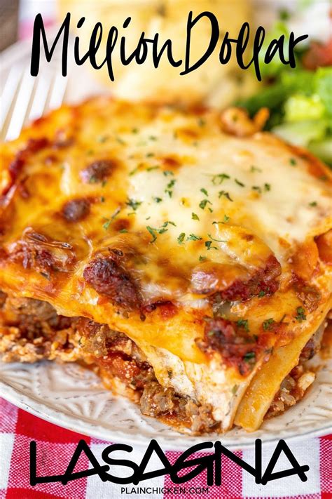 Million Dollar Lasagna - Plain Chicken | Recipe | Easy lasagna recipe ...