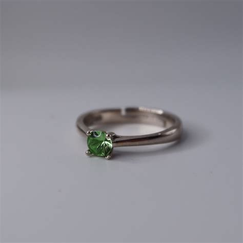 Uranium Glass Ring - Etsy