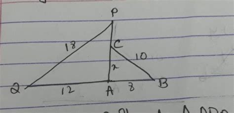 angle abc is similar apq find the unknowns - Brainly.in