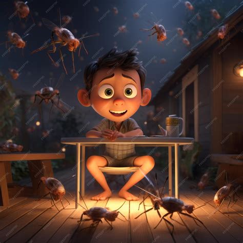 Premium Photo | Biting Encounters A Buzzing World in Pixar's Mosquito Tale