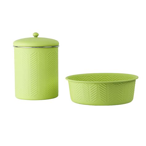Treat Jar & Bowl Set - Green – Pawpourri
