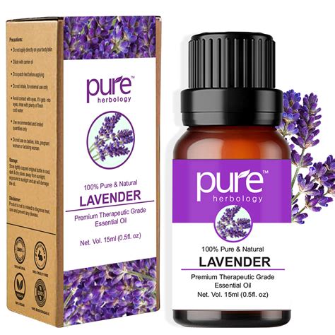 Pure Herbology Lavender Essential Oil for Relaxation, Sleep, Tension ...