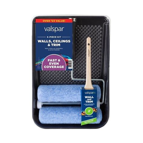 Valspar Wall, Ceilings and Trim Paint Roller Kit, Smooth, Wall and ...