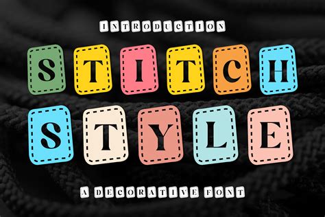 Stitch Style Font by Quirkify · Creative Fabrica