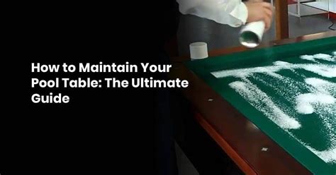 Image result for Pool Table Maintenance Tips