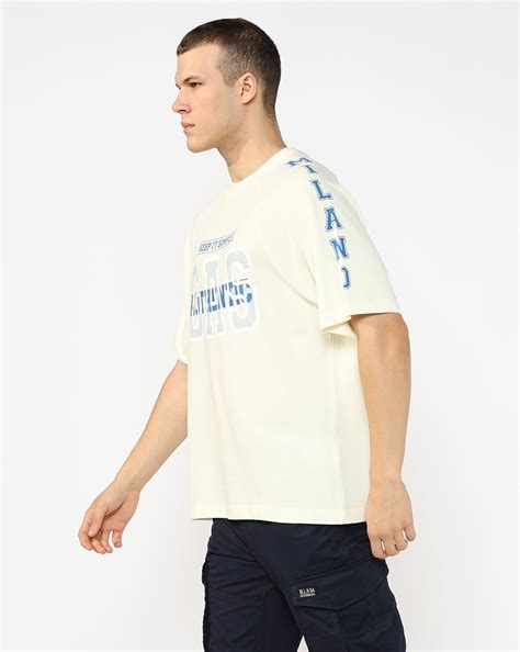 Boxy Fit Crewneck T-Shirt with Signature Branding