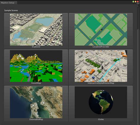 Unity MapBox Tutorial 的图像结果