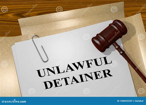 Unlawful Detainer concept stock illustration. Illustration of crime - 100693339