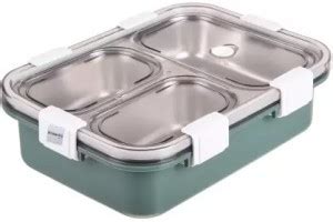 Flipkart.com | Kello Leak Proof 3 Compartment Stainless Steel Tiffin ...