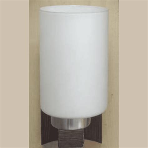 Wall WL1426-1, Designer Contemporary Single Glass Wood Wall Light (Bro ...