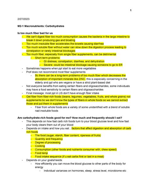 M2-1 Macronutrients: Carbohydrates and M2-2: Macronutrients Dietary ...