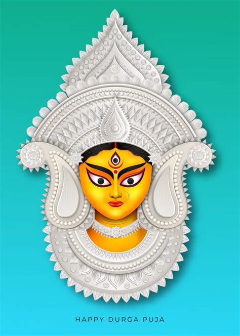 Posterit - Collection - Durga Face Design Poster