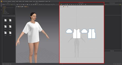 Image result for Marvelous Designer 2D Pattern Window
