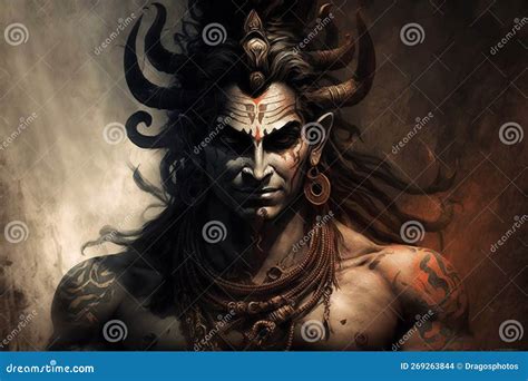 Hindu God Shiva Lord Representation. Hinduism Religion Concept. Ai Generated Stock Photography ...