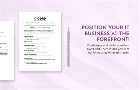 Keyword Research Checklist