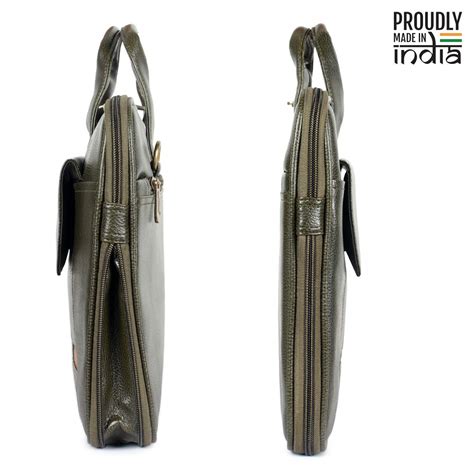 THE CLOWNFISH Unisex Triton Faux Leather Expandable 12 Inch Laptop/Tab ...