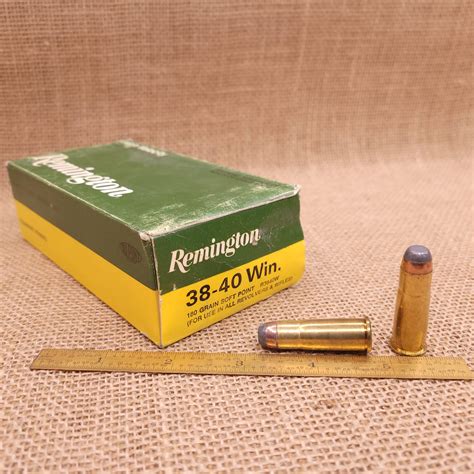 Remington 38-40 Winchester 180 Grain Soft Point Ammunition Box/50 | Old ...