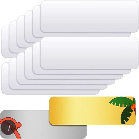 Outus 12 Pieces Sublimation Name Plate Blank Aluminum Name India | Ubuy