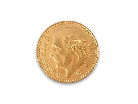 Lot - 1955 Cinco Pesos, Mexican Gold Coin
