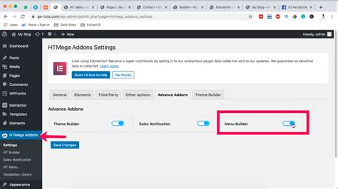 Image result for How to Put Secondary Menu Using Elementor