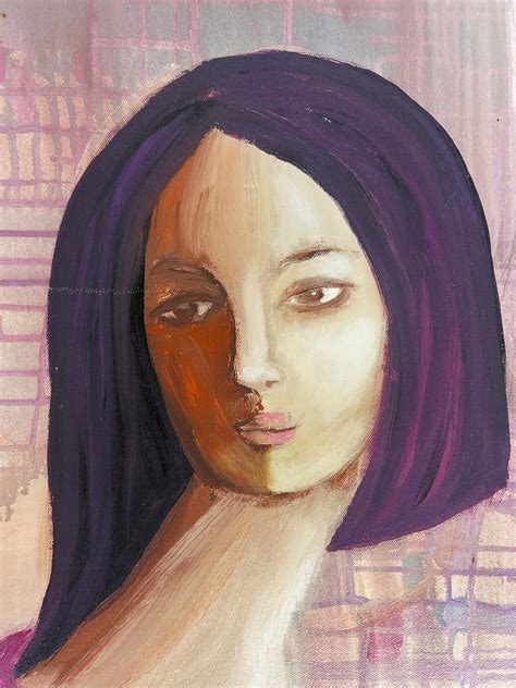 Vintage Abstract Painting by Gloria Allison, Cuban -American Artist For ...