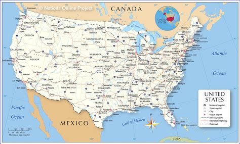 List of US States by Area - Nations Online Project