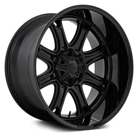 FUEL® FC853 DARKSTAR Wheels - Matte Black with Gloss Black Lip Rims