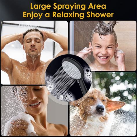 Buy High Pressure Shower Head, VEWO Shower Heads with Handheld Spray ...