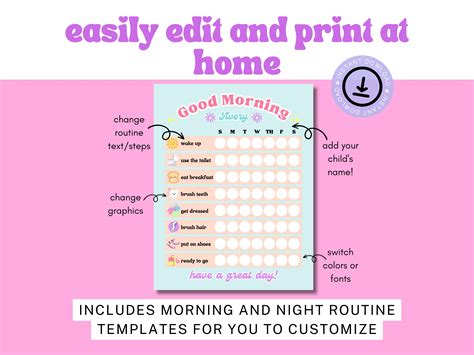 Image result for Morning Routine Behavior Chart