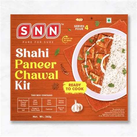 Indulge in Royalty with SNN' Shahi Paneer Chawal Kit – SNN Foods