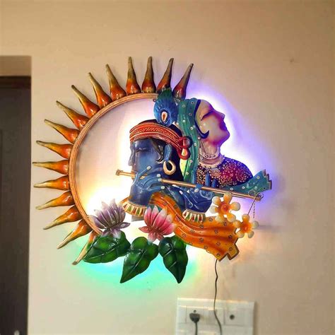 Buy Radha Krishna LED Wall Hanging 28 Inch Online| Best Prices