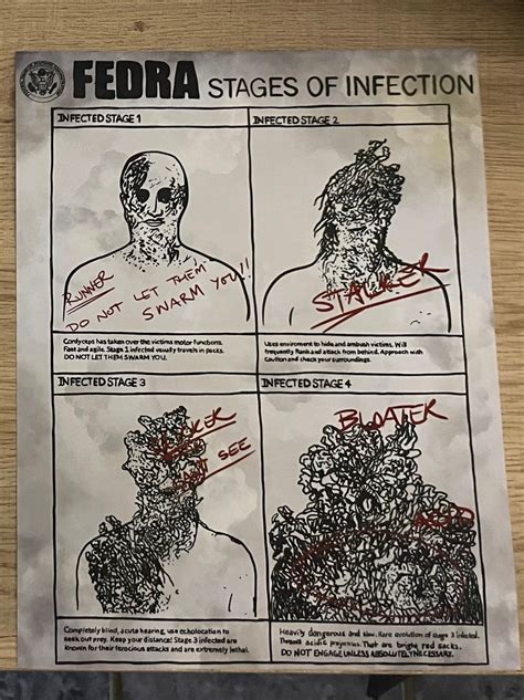 The Last of Us Stages of Infection - Etsy