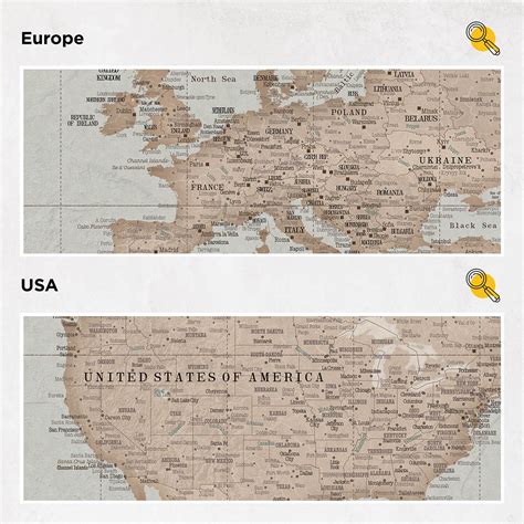 Push Pin World Map – Vintage | Tripmap.com