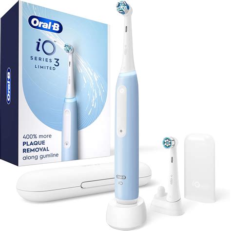 Amazon.com: Oral-B iO Deep Clean Rechargeable Electric Powered Toothbrush, Icy Blue with iO ...