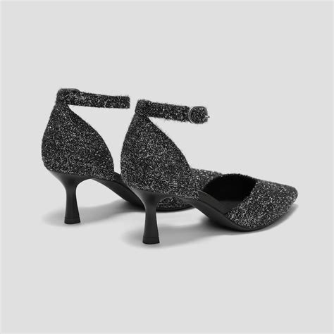 Pointed-Toe Stilettos (Arabella), BLACK SILVER METALLIC, EU35 | VIVAIA