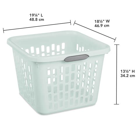 Sterilite Laundry Basket, 1.5 Bushel Plastic Hamper with Handles, 6 ...