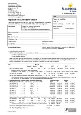 Fillable Online olma-messen Registration / Exhibitor Contract - Olma ...