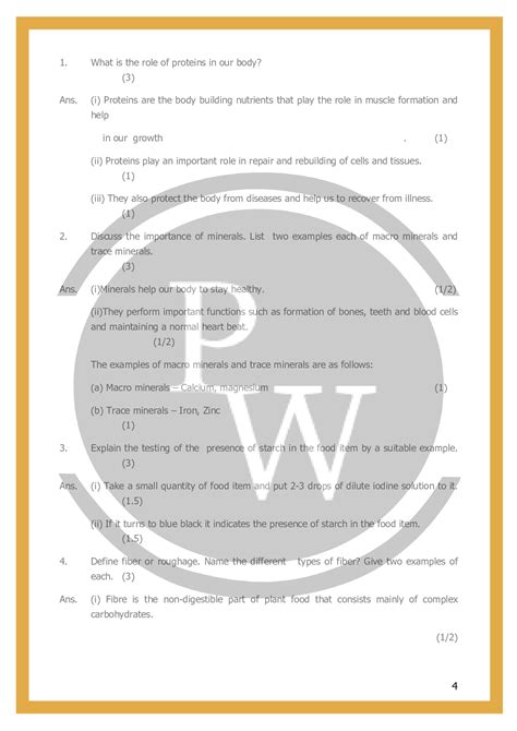 Image result for Components of Food Class 6 Worksheet PDF