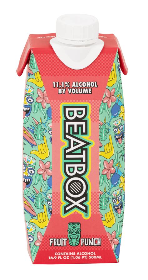 BeatBox Fruit Punch Party Punch Cocktail, 11.1% ABV 500ml Tetra ...