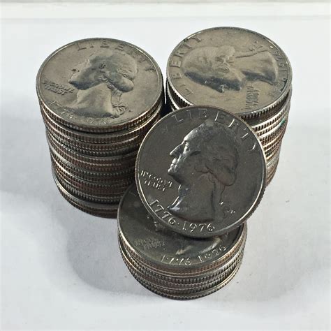 Full $10 Roll Of 1976 United States Bicentennial Quarters*All High ...