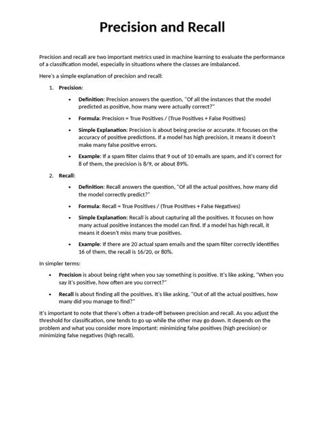 Image result for Recall and Precision Questions