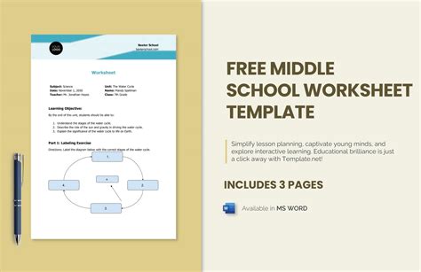 Printable Middle School Standards
