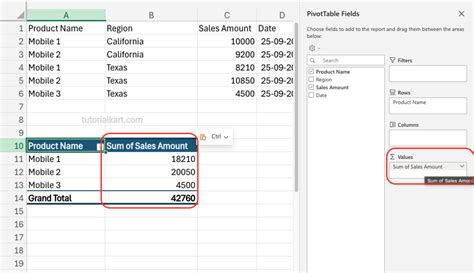 How to Draw Pivot Table in Excel 的图像结果