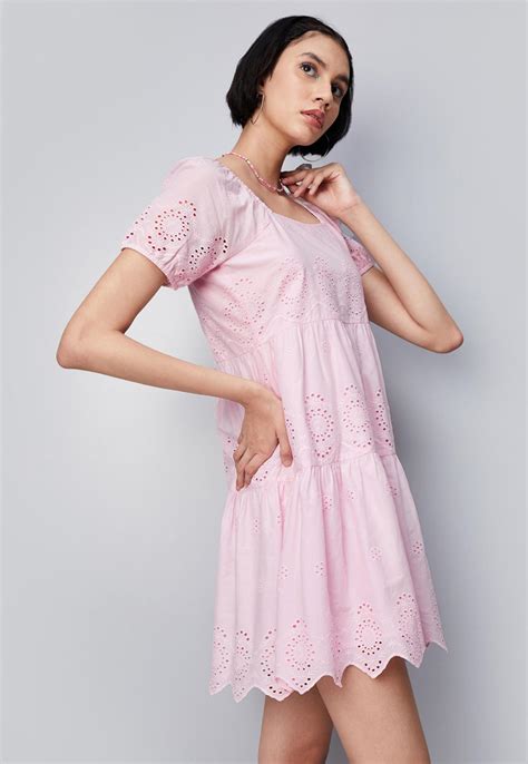 Buy Women Schiffli Tiered Dress Online at just Rs. 999.0 ...
