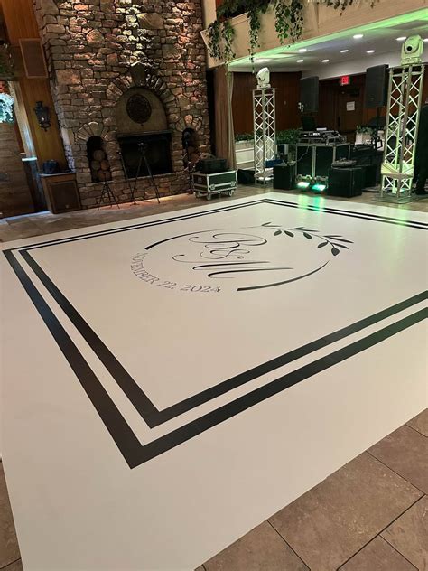Monogram Dance Floor Wraps - Onyx Event Group