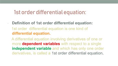 Image result for Variation of Parameters First Order Differential Equation